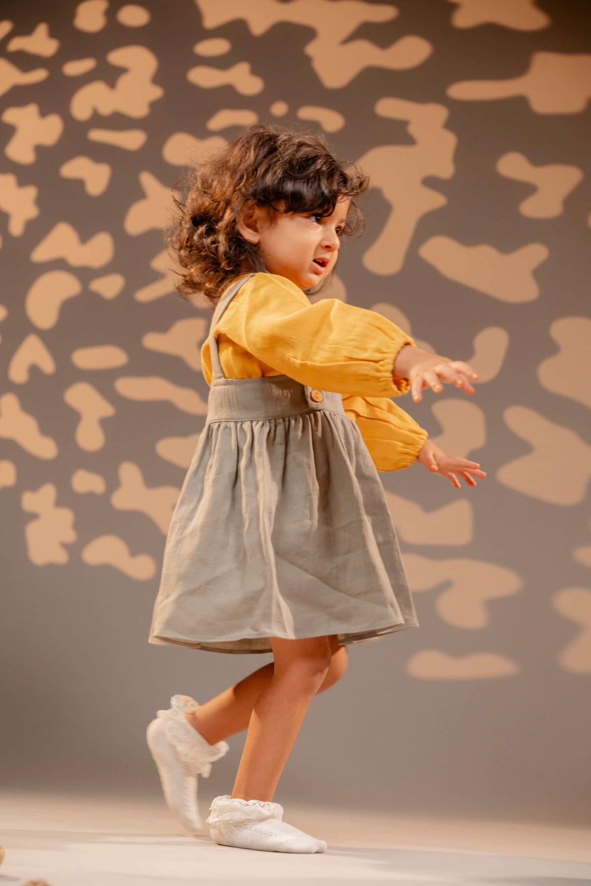 Sidewalk Picnic Pinafore Dress Set